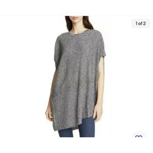 EILEEN FISHER Hemp Blend Asymmetrical Hem Tunic top L/XL